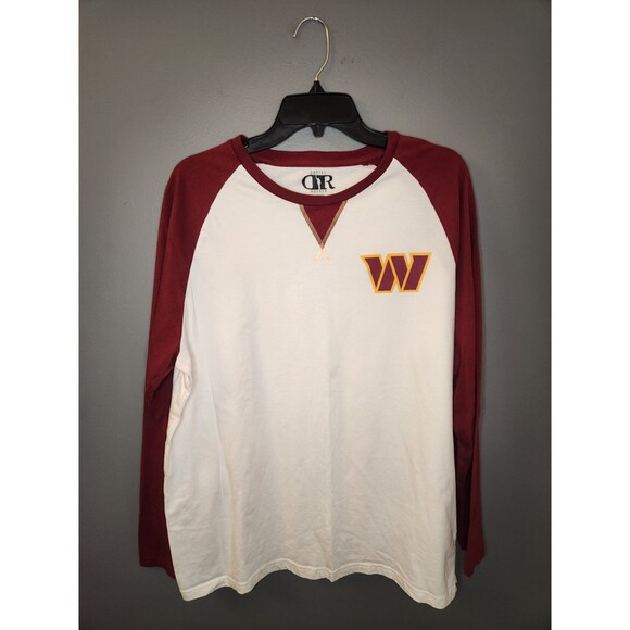 Washington Commanders Shirt Men's M White Red Long Sleeve Crew NFL Darius Rucker - Picture 2 of 5